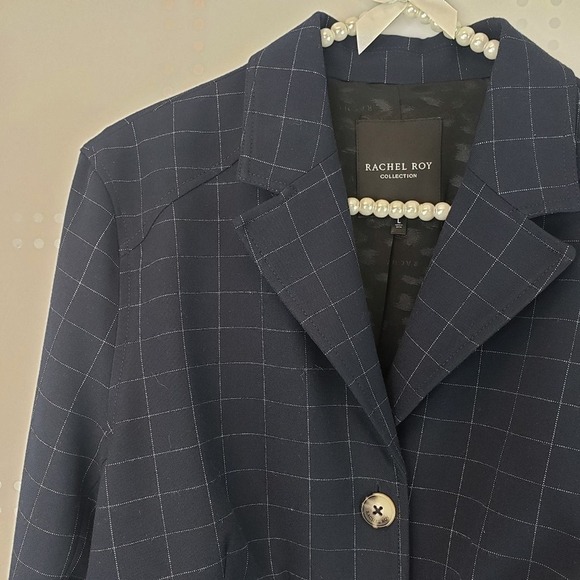 Rachel Roy Collection | Navy Blazer SZ L - Picture 2 of 8